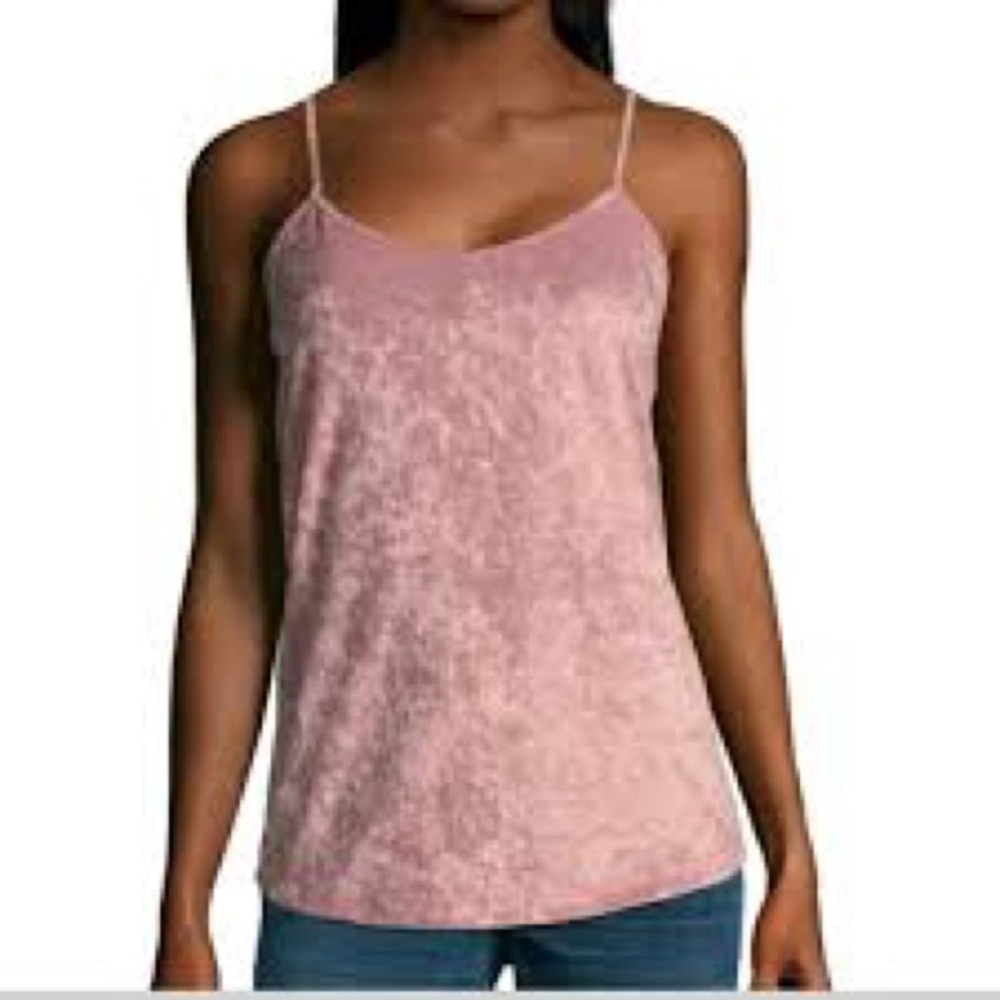 City Streets Pink Velvet Tank Top